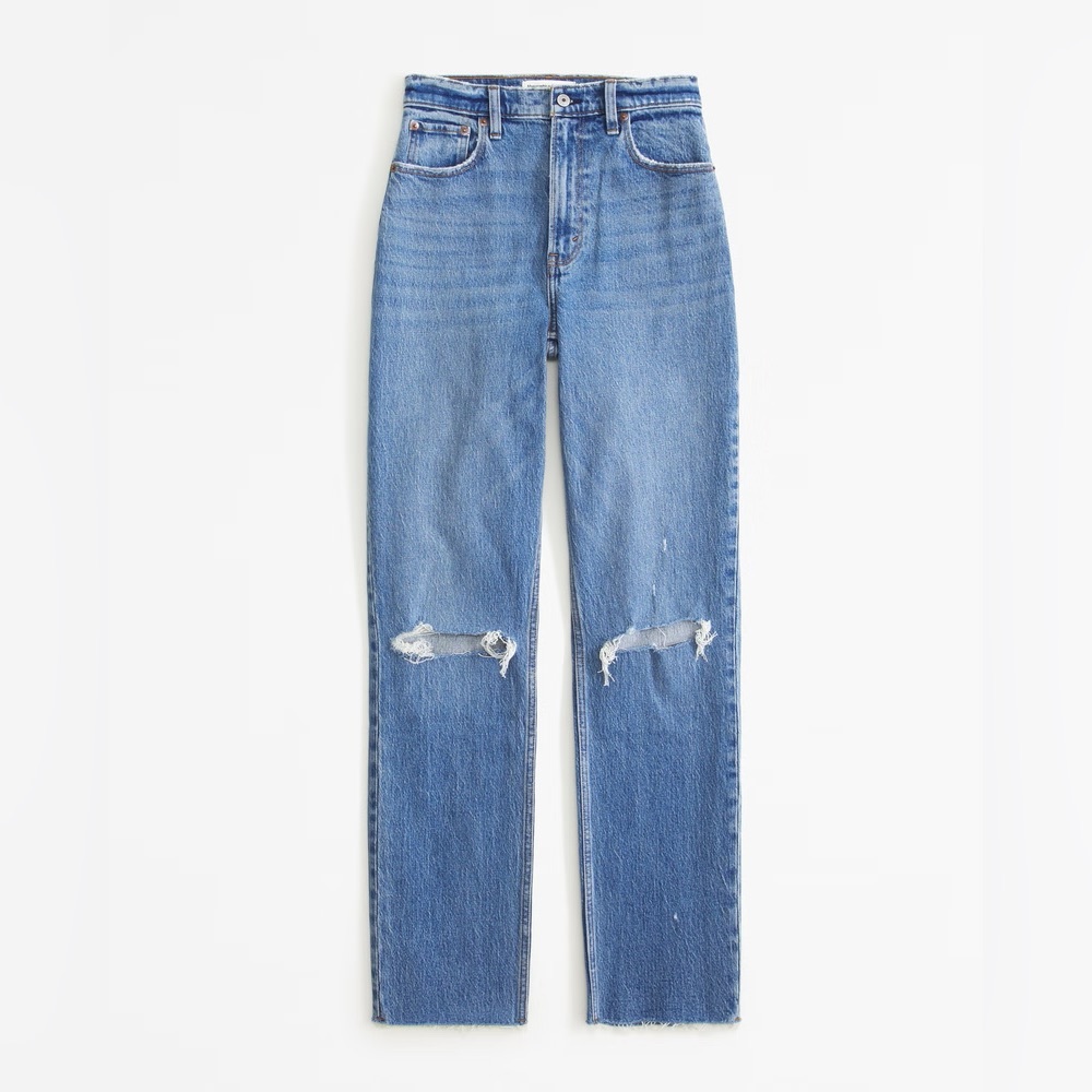 Abercrombie & Fitch Ultra High Rise 90s Straight Leg Jeans